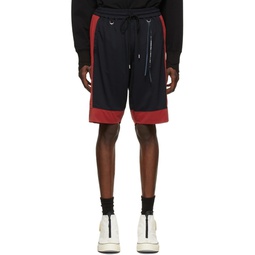 Black Polyester Shorts 221968M213011