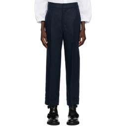 Navy Salix Trousers 241118F087027