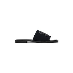 Black Geneve Sandals 241118F124007