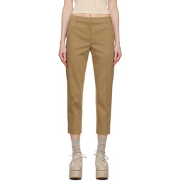 Beige Lince Trousers 241118F087034