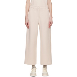 Beige Cupola Trousers 241118F087024