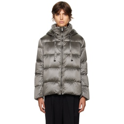 Gray The Cube Spaces Down Jacket 222118F061008