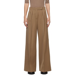 Brown Libbra Trousers 241118F087007