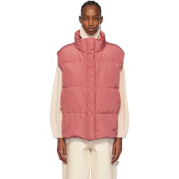 Pink Taffgil Down Vest 241118F068000