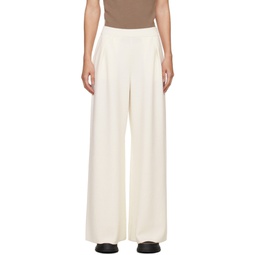 White Nocera Trousers 241118F087010