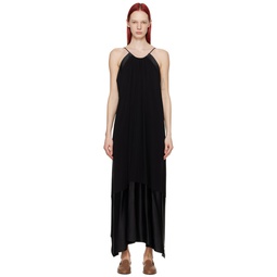 Black Samaria Maxi Dress 241118F052003