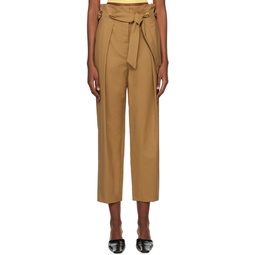 Tan Verna Trousers 231118F087035