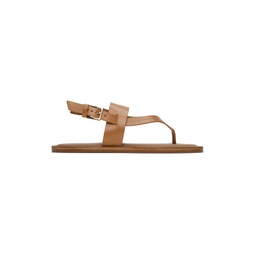 Tan Thongstitch Sandals 241118F124003