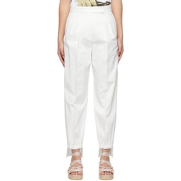 White Filly Trousers 221118F087020