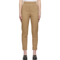 Beige Volto Trousers 221118F087012