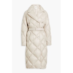 Trecoat double-breasted quilted shell down coat