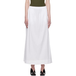White Ricetta Maxi Skirt 231265F092004