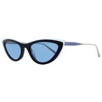 MCM Womens Cateye Sunglasses MCM699S 418 Azure/Blue/Gold 55mm