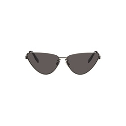 Gunmetal Cat Eye Sunglasses 231461F005013