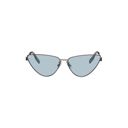 Gunmetal Cat Eye Sunglasses 231461F005014