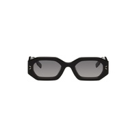 Black Hexagonal Sunglasses 232461M134016