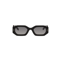 Black Hexagonal Sunglasses 232461M134016