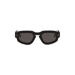 Black Hexagonal Sunglasses 232461M134019