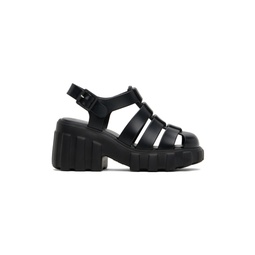 Black Megan Heeled Sandals 241356F125013