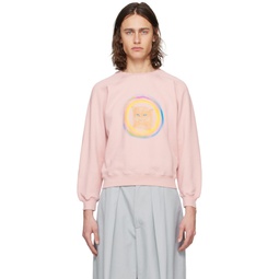 Pink Print Sweatshirt 241512M204000