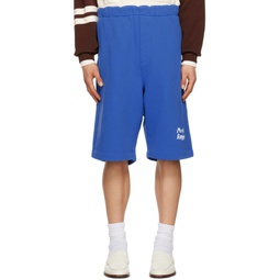 Blue Sweat Shorts 231512M193000