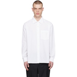 White Convenient Shirt 241505M192018