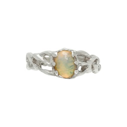 SSENSE Exclusive Silver Opal Gladria Ring 221099F024003