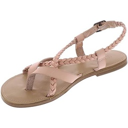 MIA Womens Vaeda Flat Athletic Sandals Casual - Pink