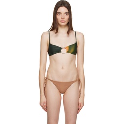Green Hannah Jewett Edition Maya Bikini Top 231224F105003