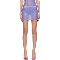 Purple Fig Miniskirt 231224F090010