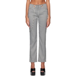 SSENSE Work Capsule   Black   White Tommy Trousers 231224F087007