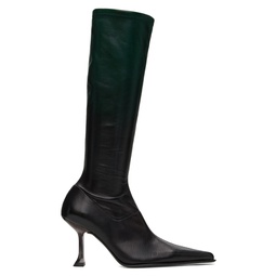 Green   Black Carlita Tall Boots 241877F115002
