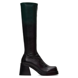 Green   Black Hedy Boots 241877F115006