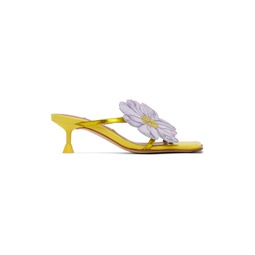 Yellow Lourdes Heeled Sandals 241877F125016