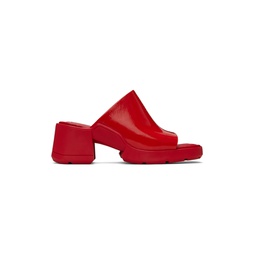 Red Clarin Mule Sandals 241877F125008