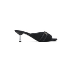 Black Sasha Slip On Heeled Sandals 241937F125002