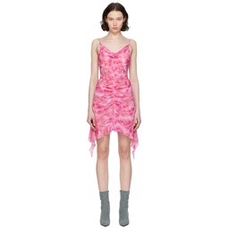 Pink Camouflage Minidress 241937F052019