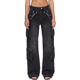Black Harness Jeans 241937F069006
