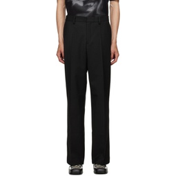 Black Tailored Trousers 232937M191017