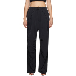 Black Loose-Fit Trousers 232937F087006