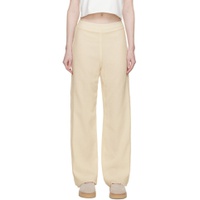 Off White Relaxed Fit Lounge Pants 231239F086001