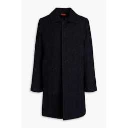 Donegal wool-blend coat