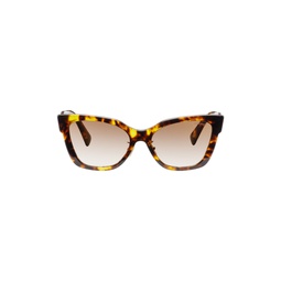 Brown Cat Eye Sunglasses 241209F005011