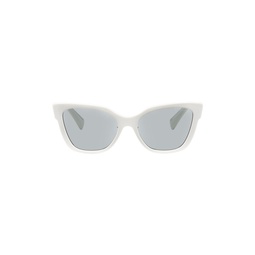 White Cat Eye Sunglasses 241209F005013