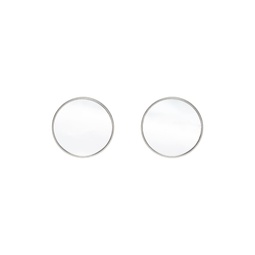 Silver Mirror Earrings 231188F022000