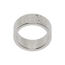 Silver Numeric Minimal Signature Ring 241188M147012