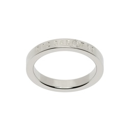Silver Numeric Minimal Signature Ring 241188M147008
