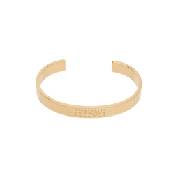 Gold Numeric Minimal Signature Bracelet 241188M142008
