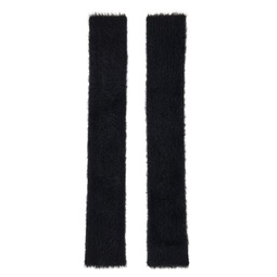 Black Brushed Arm Warmers 231188F012007