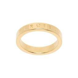 Gold Minimal Logo Ring 232188F024002